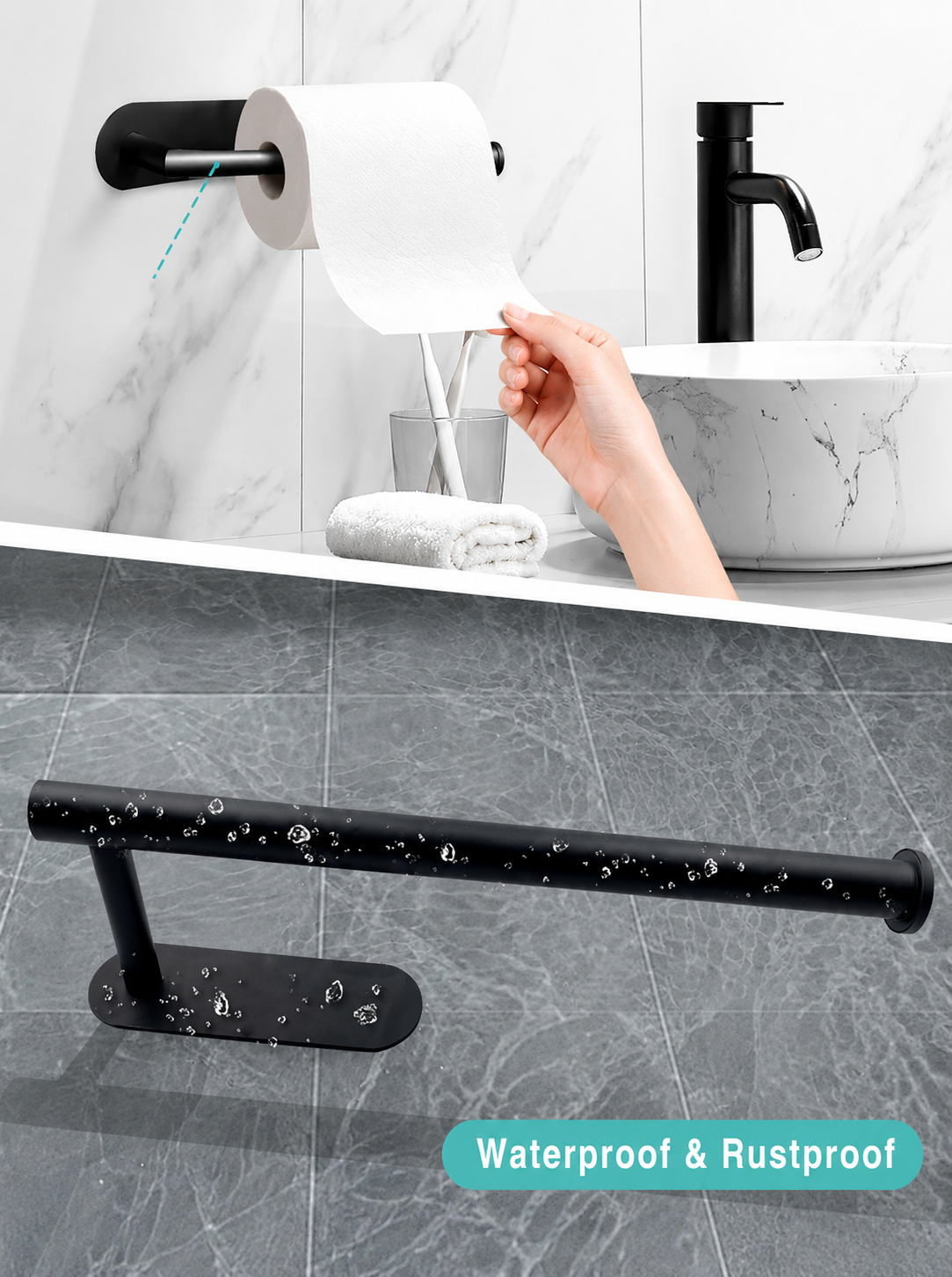 Adhesive Paper Holder