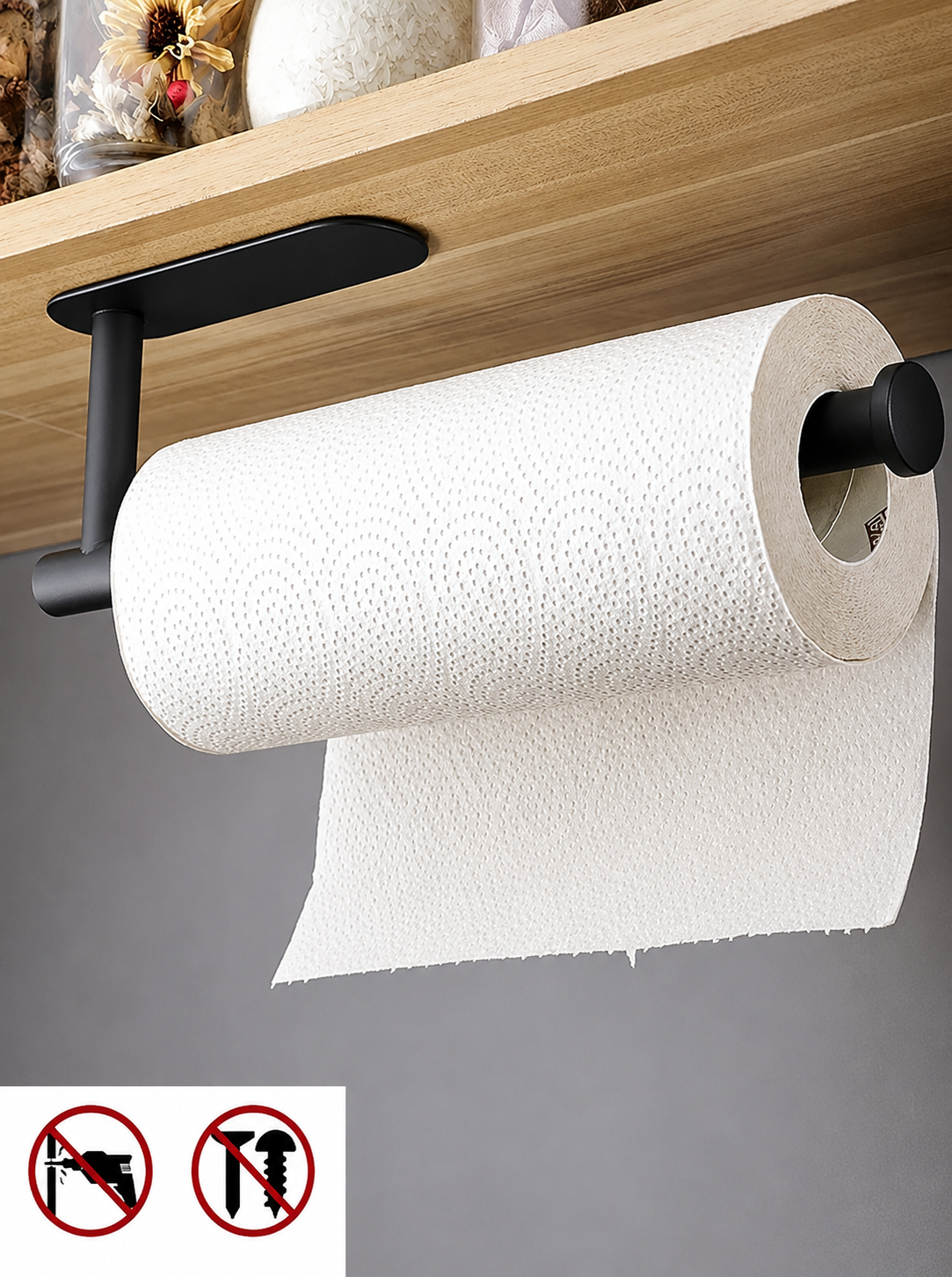 Adhesive Paper Holder