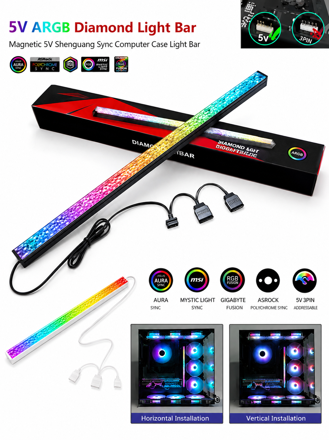 ARGB Magnetic Light Bar