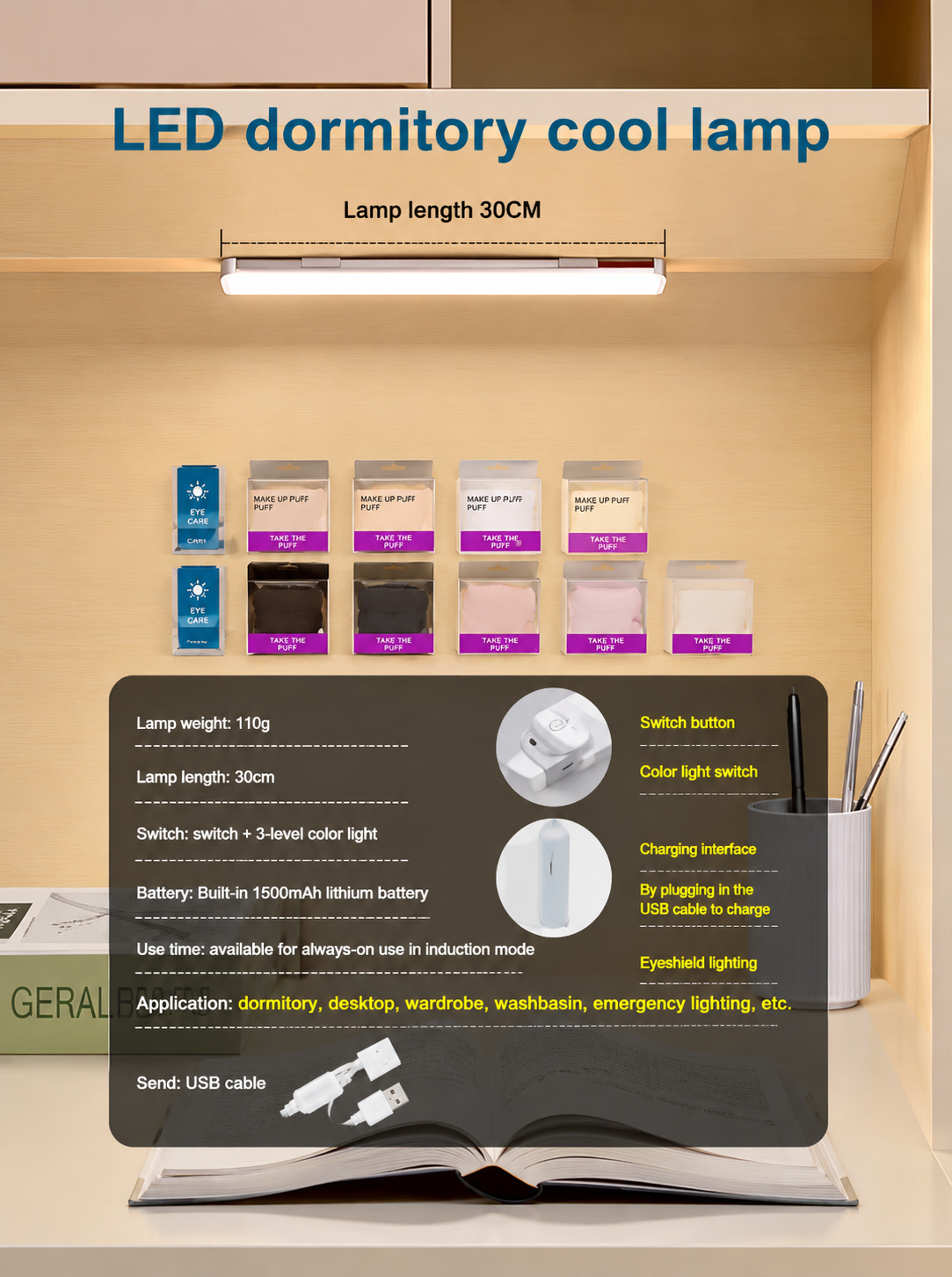 USB Cabinet LED Light
