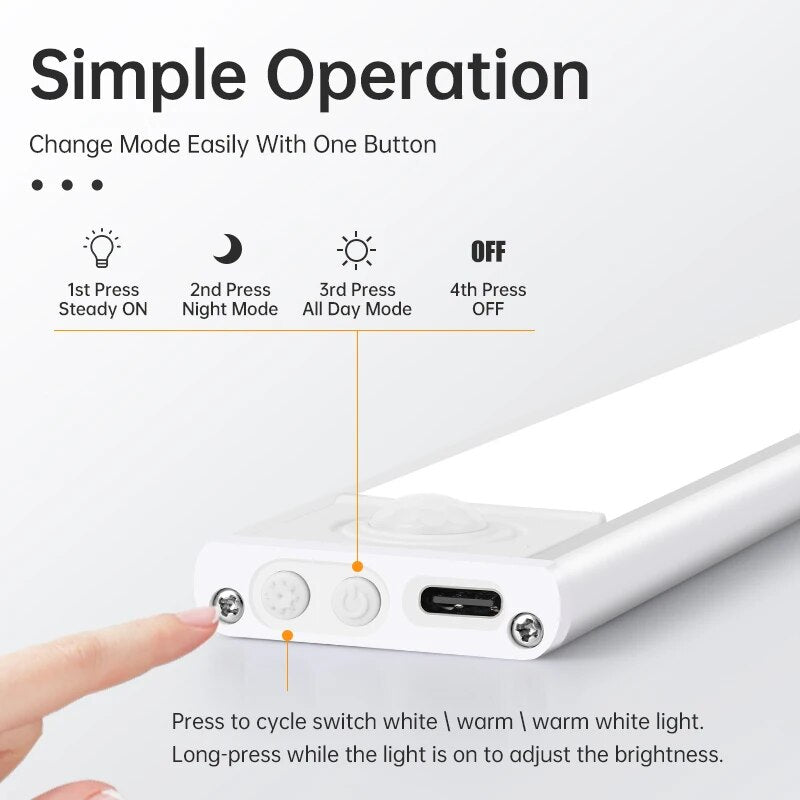 USB Rechargeable Motion Sensor LED Light