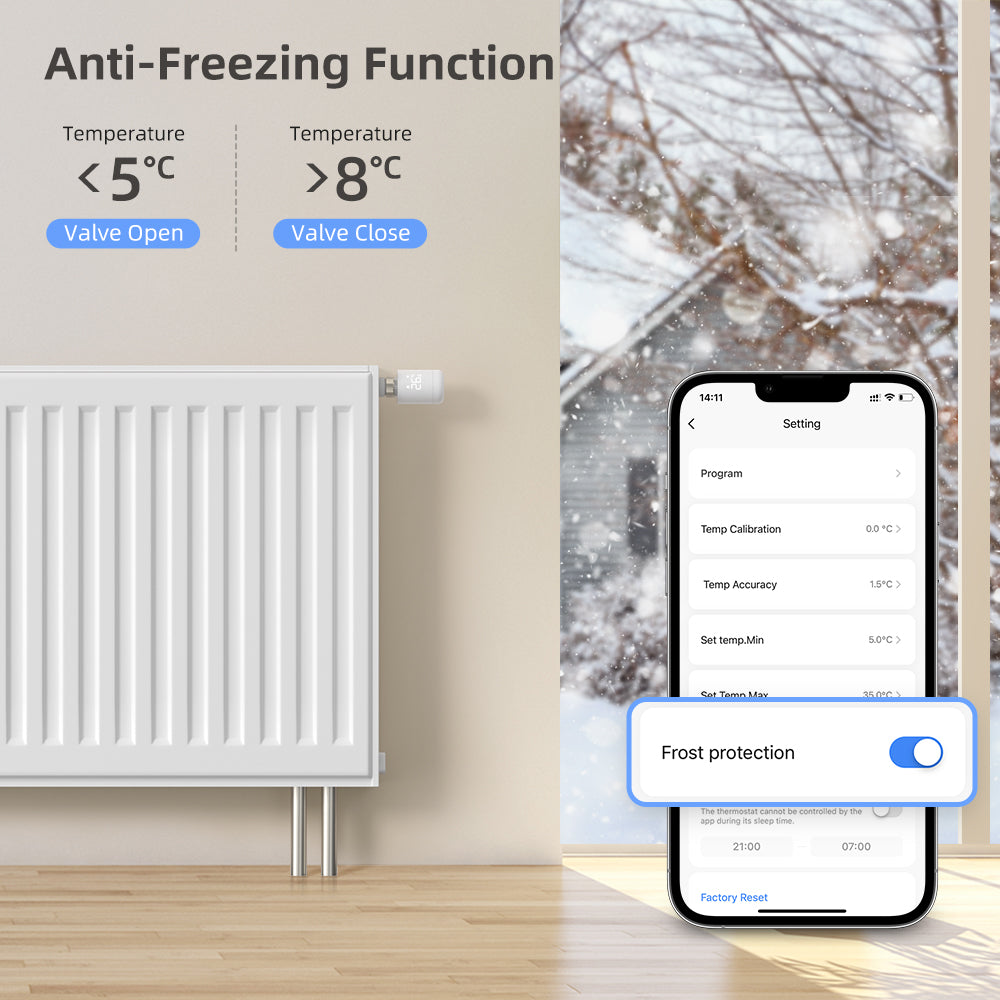 WiFi Thermostatic Radiator Valve - Tuya Smart