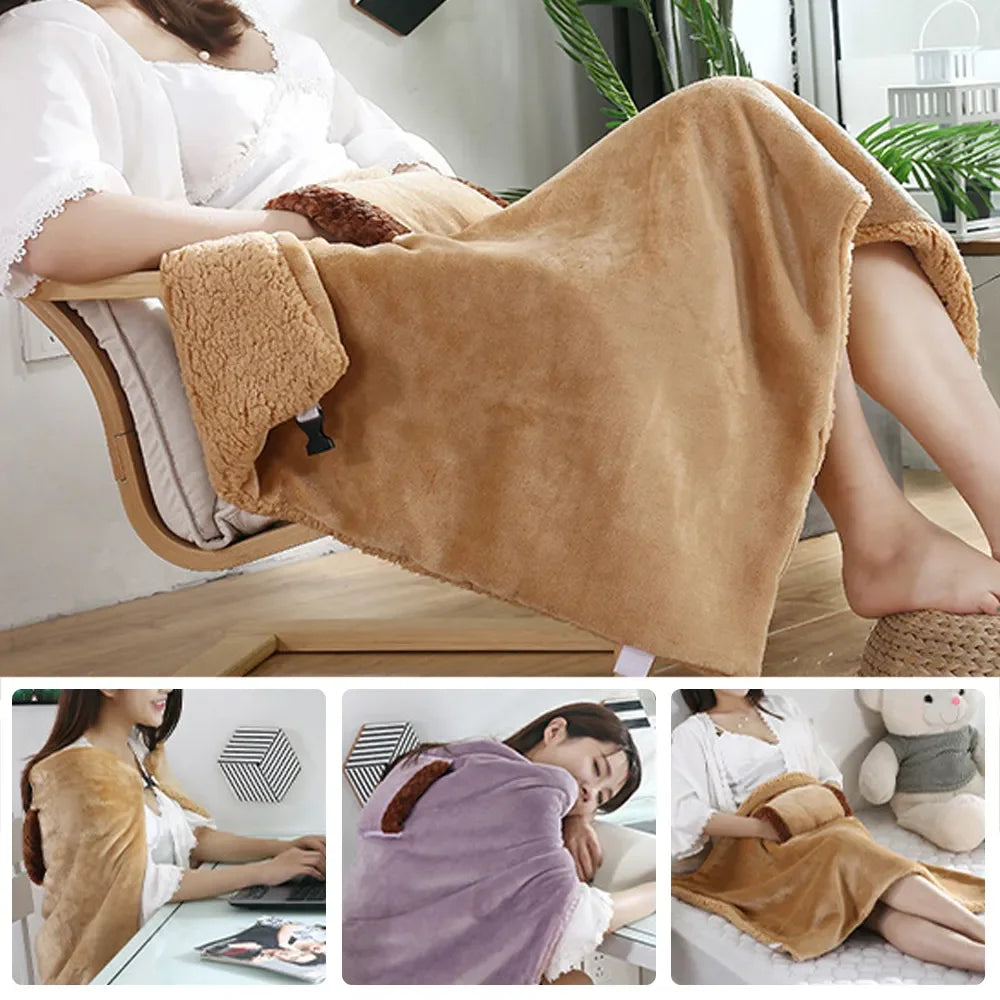 Rechargeable Portable Flannel Electric Blanket