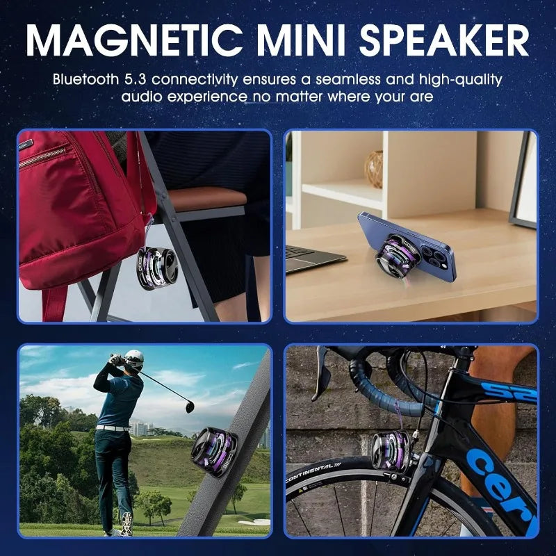 Magnetic Mini Bluetooth Speaker & Phone Holder