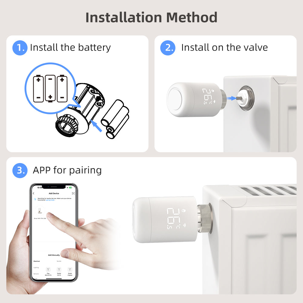 WiFi Thermostatic Radiator Valve - Tuya Smart