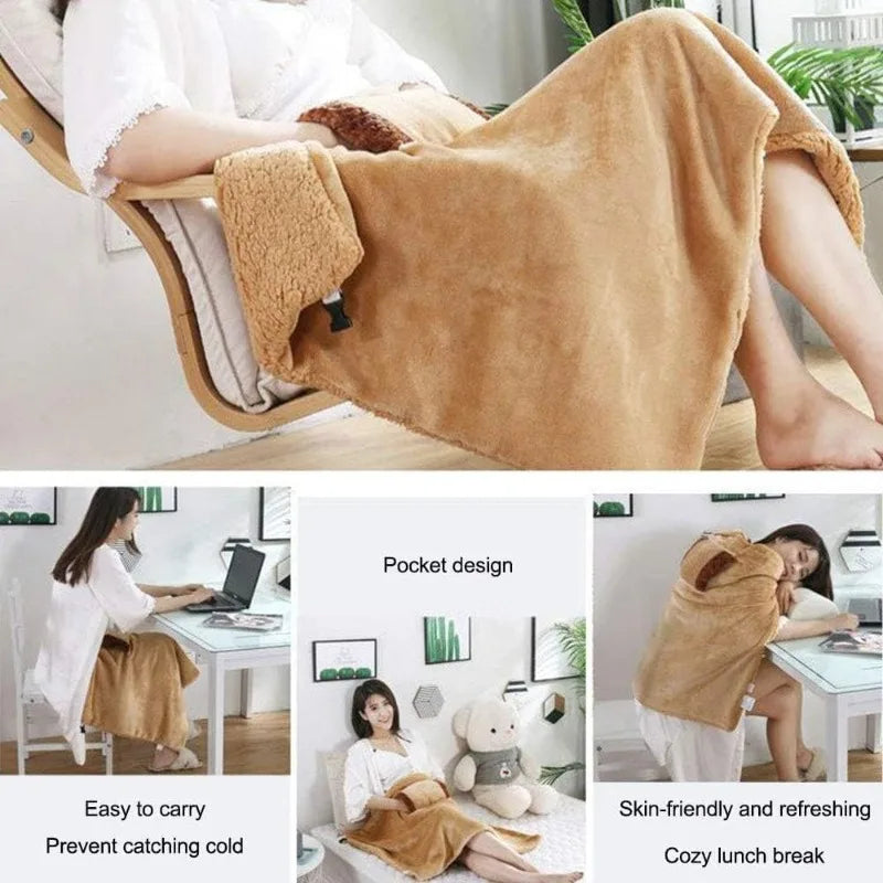 Rechargeable Portable Flannel Electric Blanket