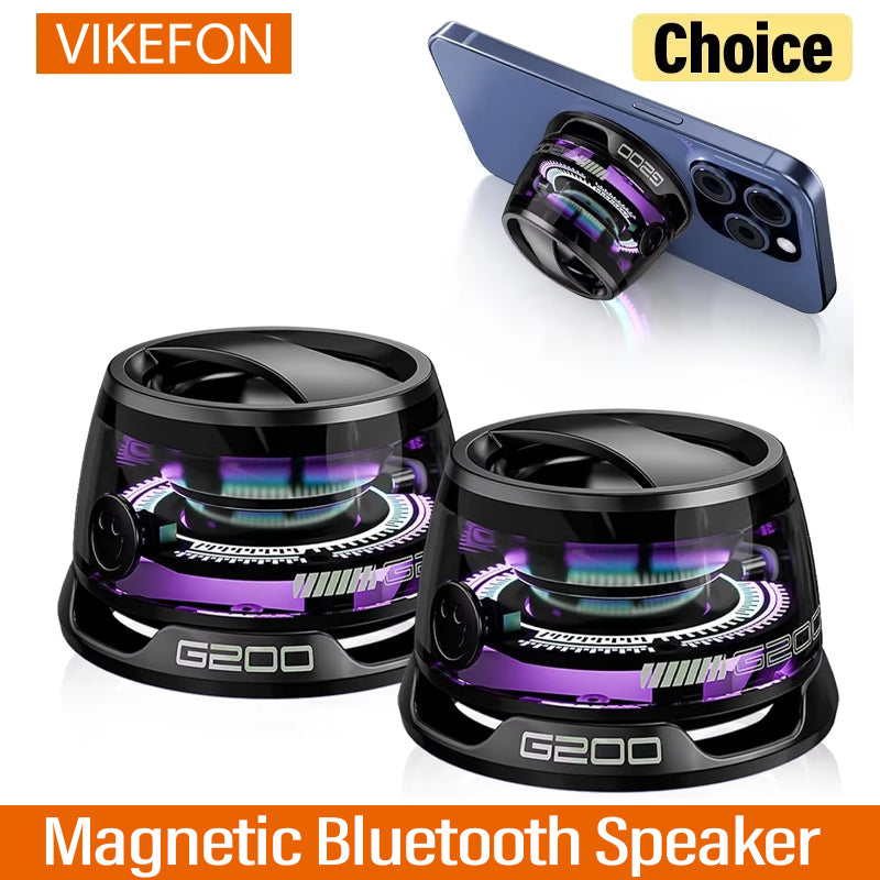 Magnetic Mini Bluetooth Speaker & Phone Holder