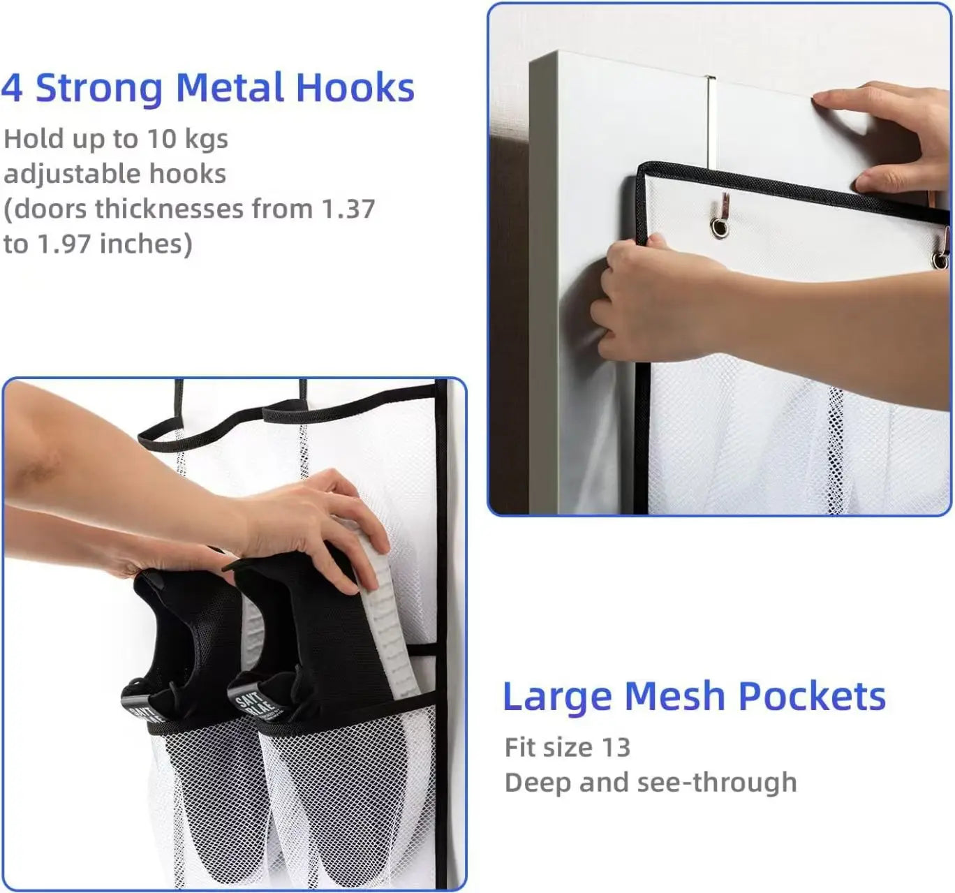 Over-the-Door Hanging Shoe Organizer