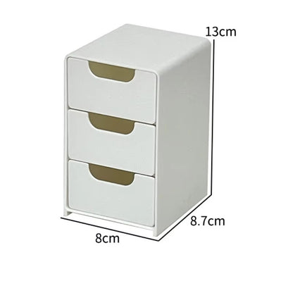 Chic 3-Tier Desk Organizer with Drawers